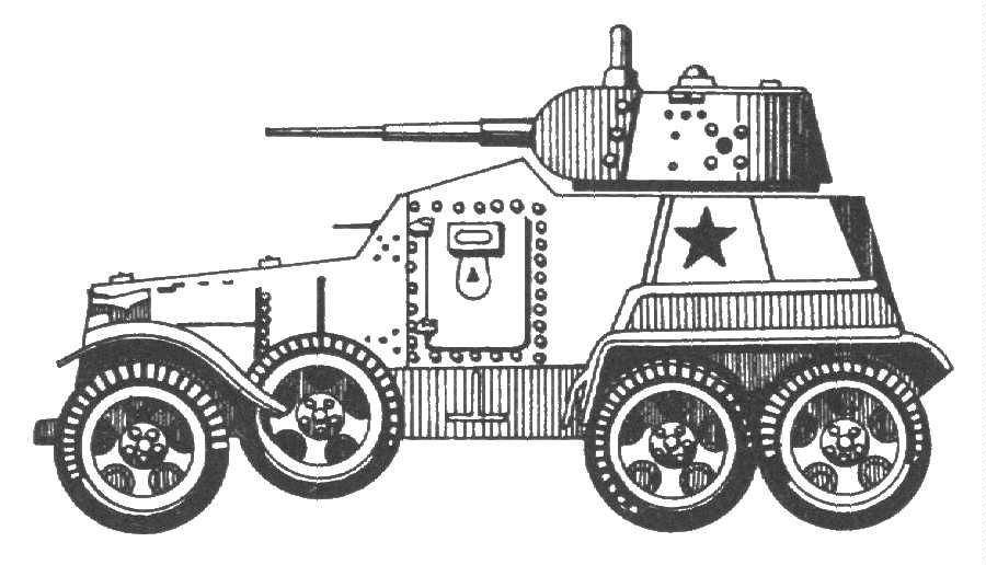 Бронеавтомобиль ба 10 чертежи